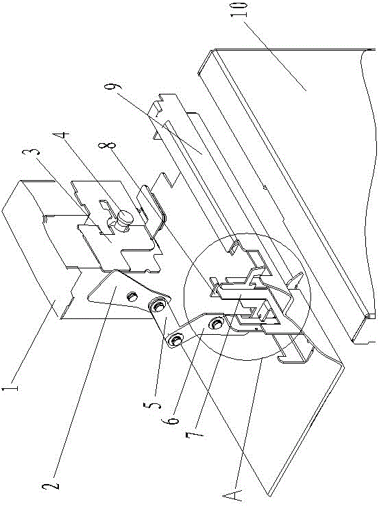 Anti-locking device for metal-enclosed switchgear and metal-enclosed switchgear