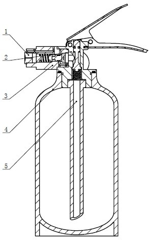 Portable water mist fire extinguisher