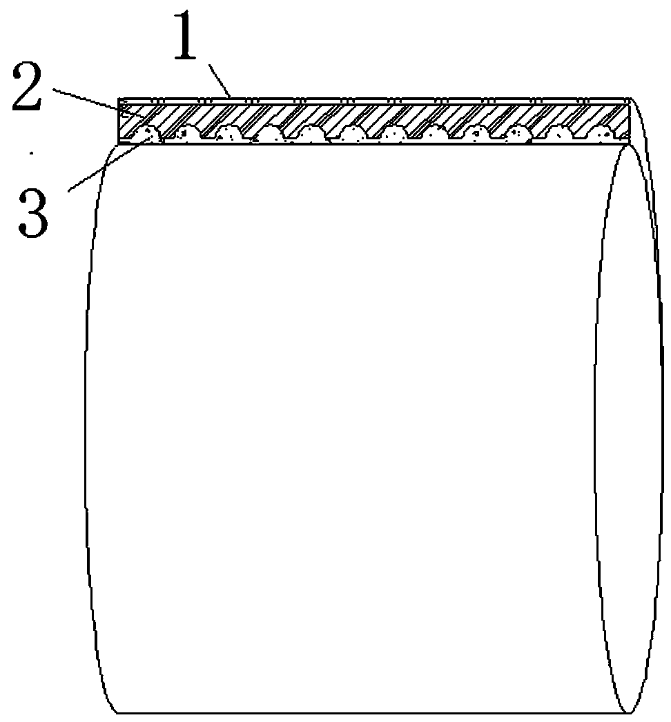 AGV visual navigation color zone and manufacturing method thereof