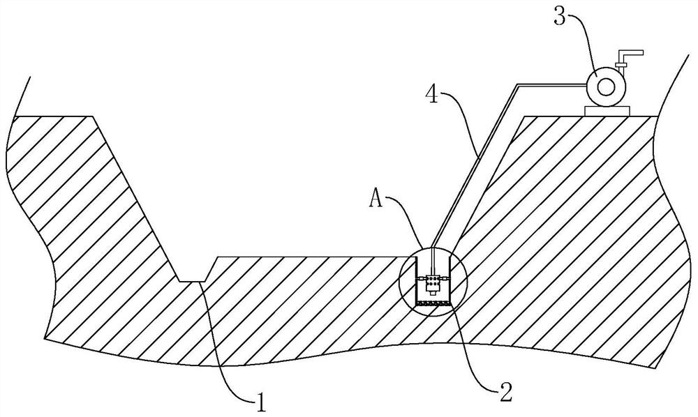 Hydrophobic water guiding device for foundation pit construction