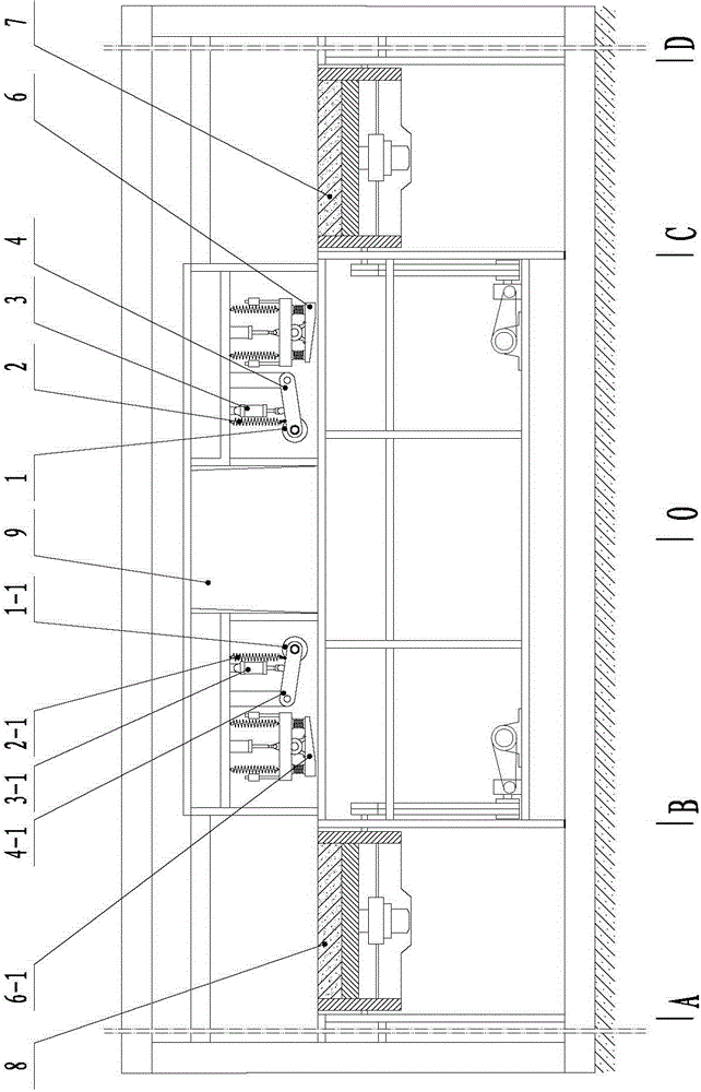 Mobile rolling and vibrating device for processing wall blocks