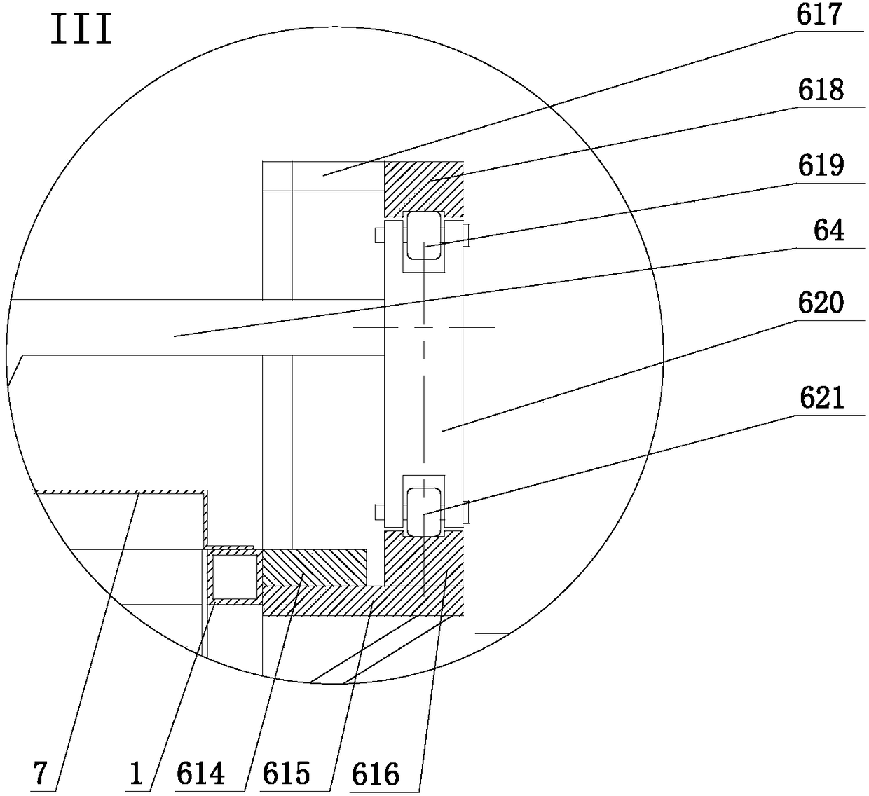 Continuous cooling dampening machine capable of performing cooling and moisturizing on scented tea