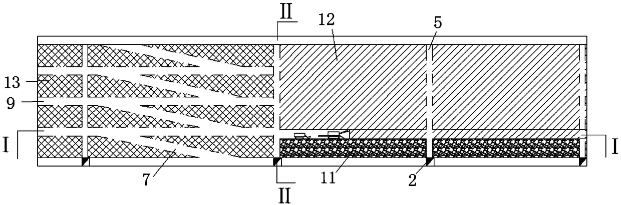 Method for mining broken thick ore body through coal roadway heading machine