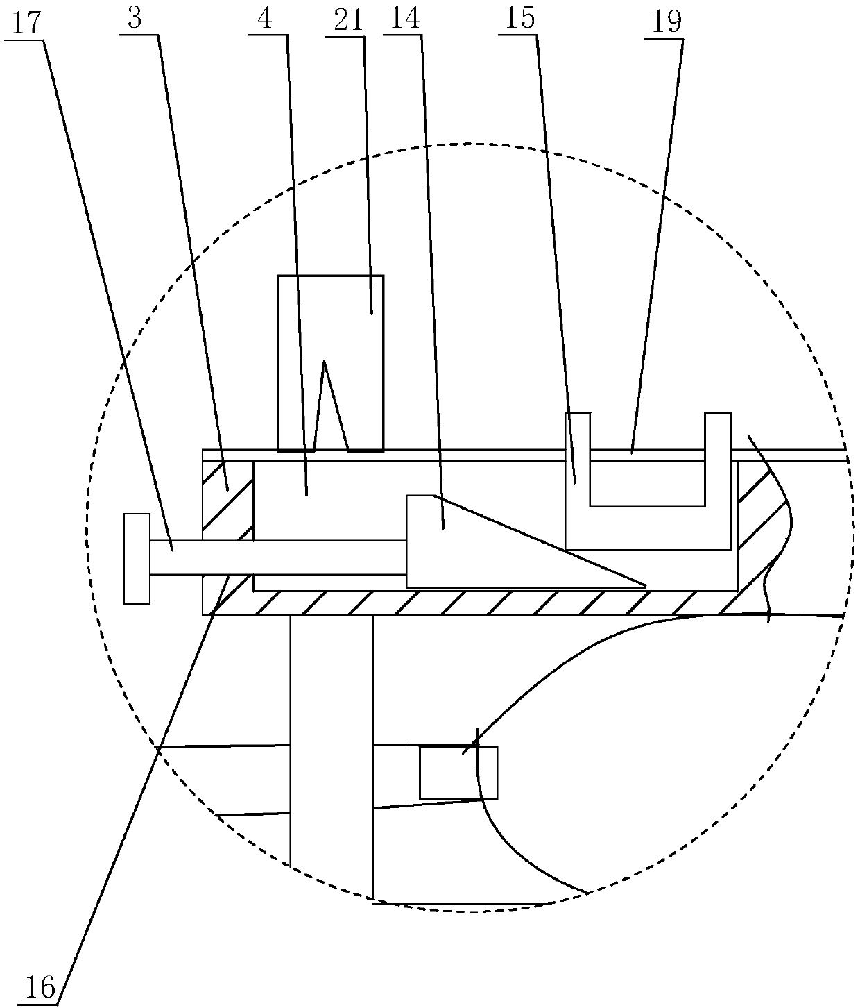 Fixing device capable of precisely feeding catheter during surgery and working method thereof