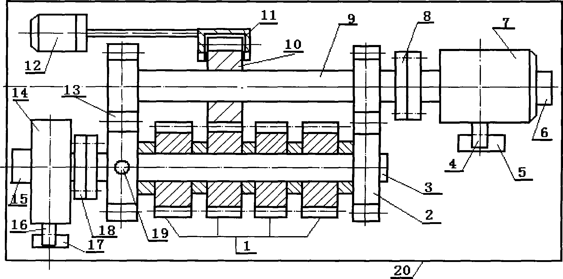 Digital controlled demonstrator for failure of gear transmission