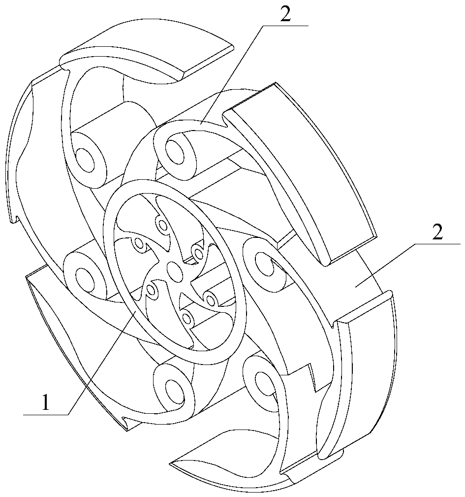 A wheel and walking equipment with the wheel