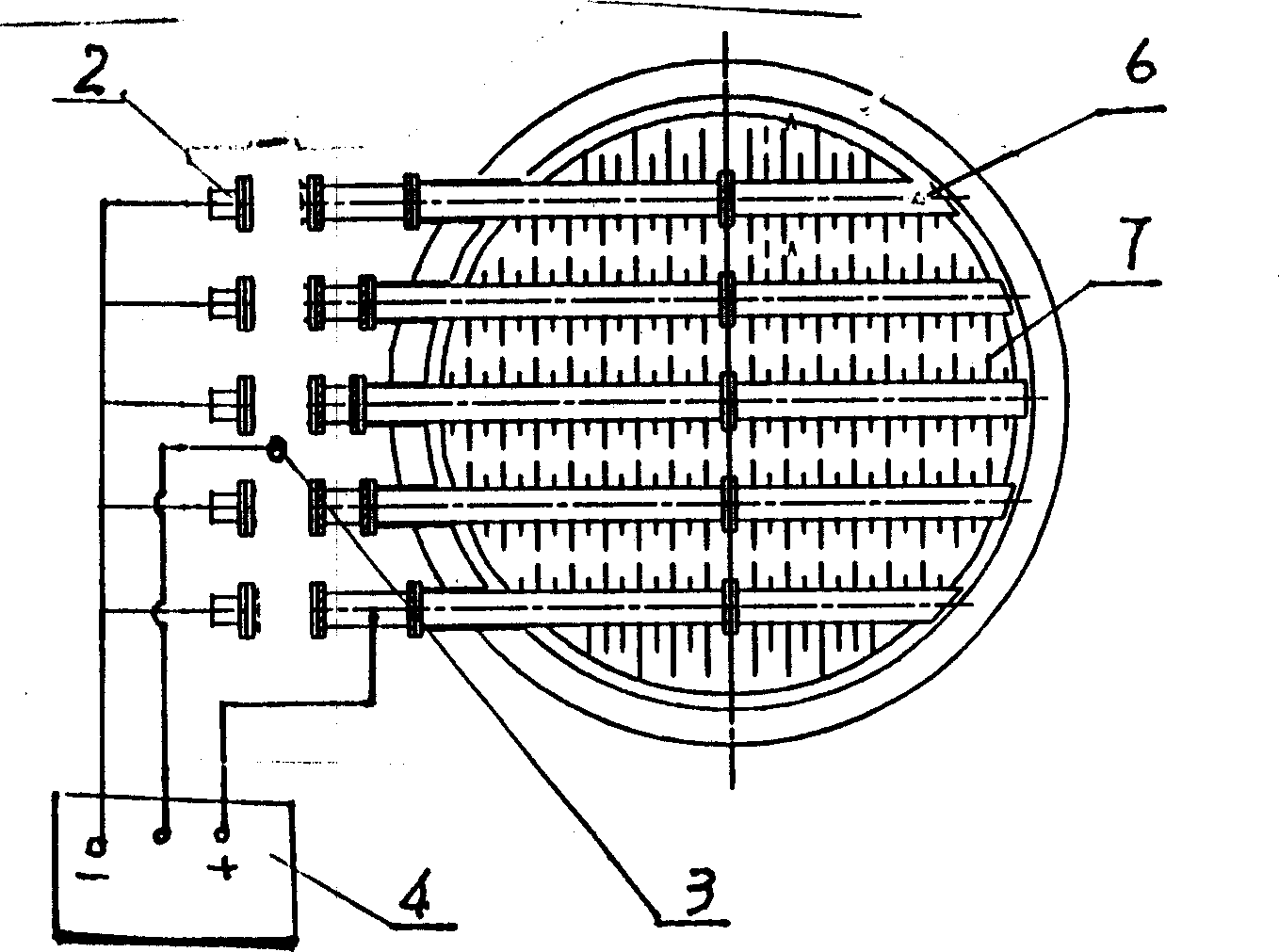 Anode protection anticorrosion method for acid separating device