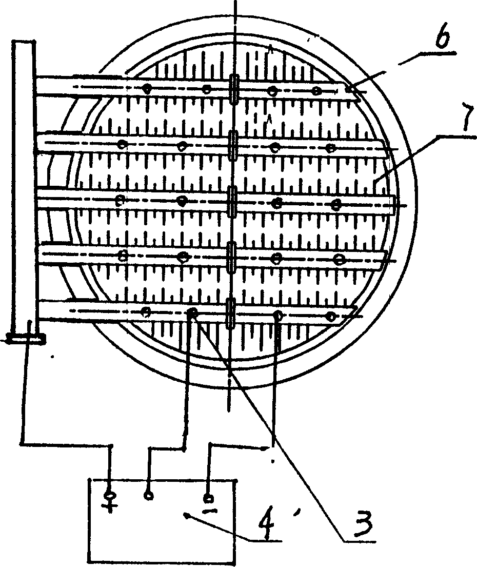 Anode protection anticorrosion method for acid separating device