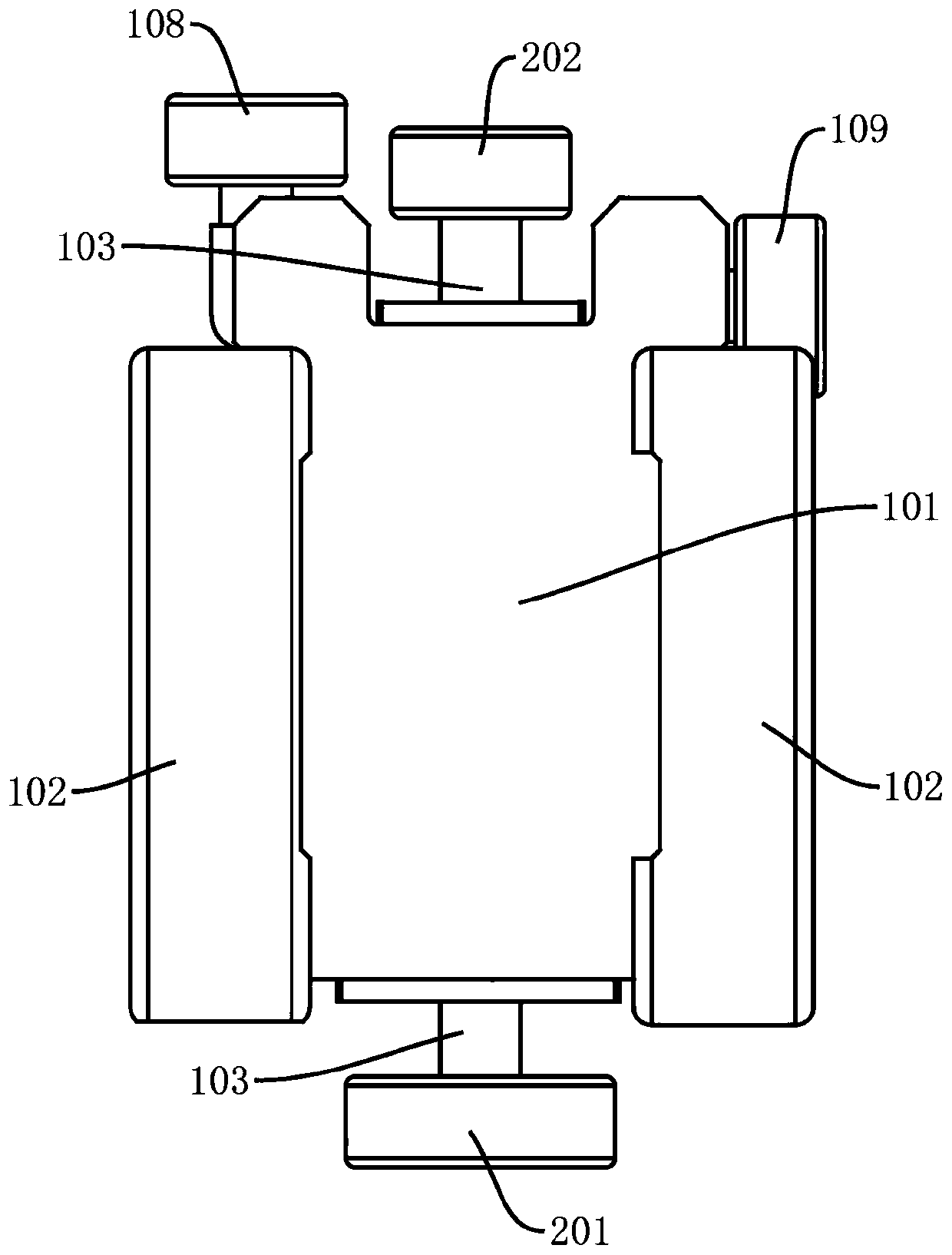 Locomotive for individual rapid transport system, and individual rapid transport system