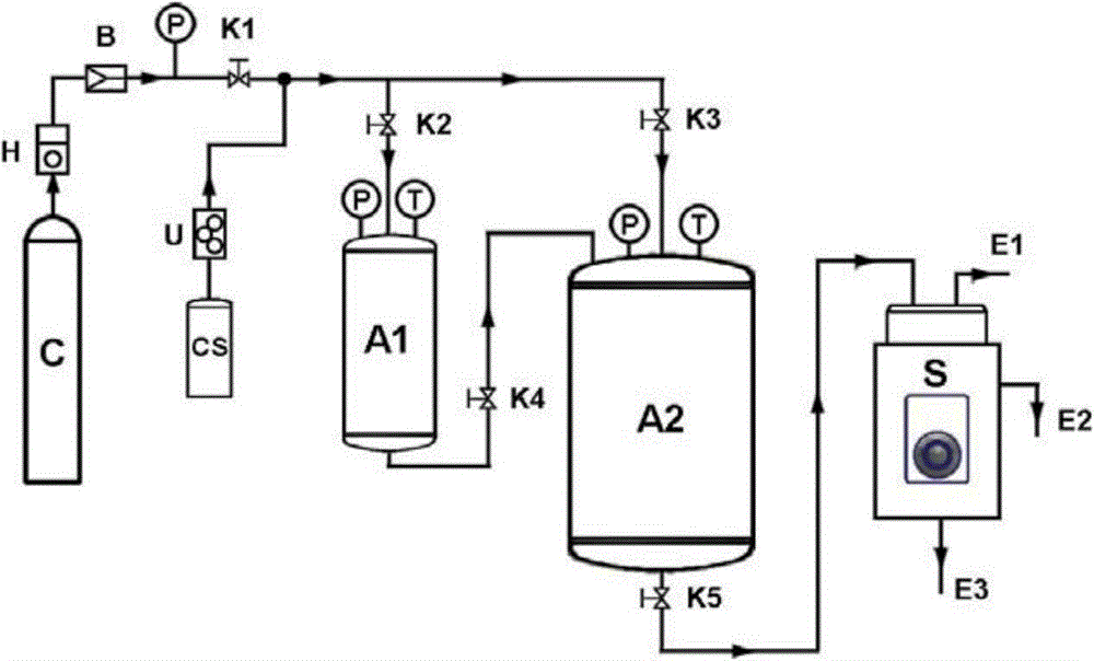 Apparatus and method for preparing nanomaterials by supercritical-solvothermal combination