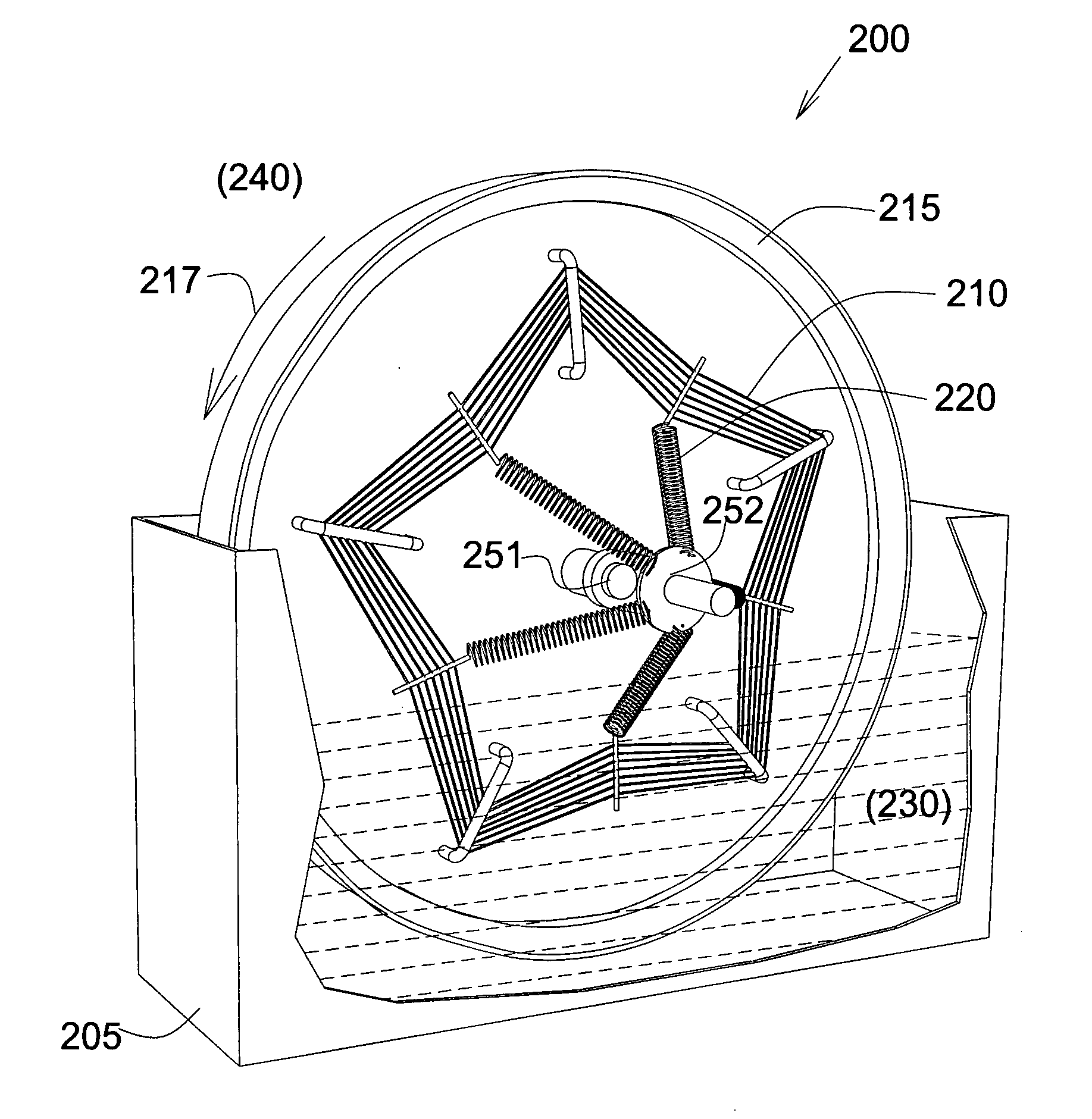 Device and method for a fiber evaporation engine