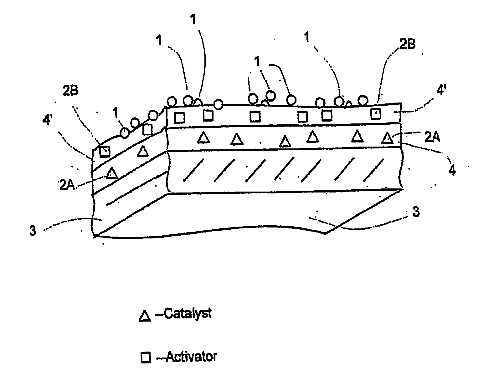 Flooring system including a dry glue