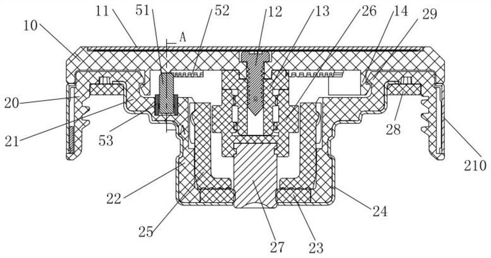 Sound device for tea-water separation glass cup