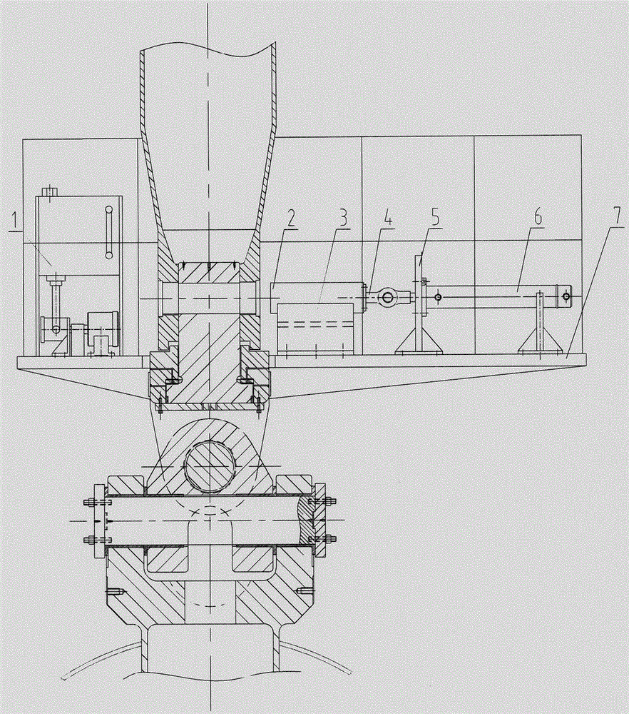 Device for quick release of soft yoke and mooring leg in single-point mooring system