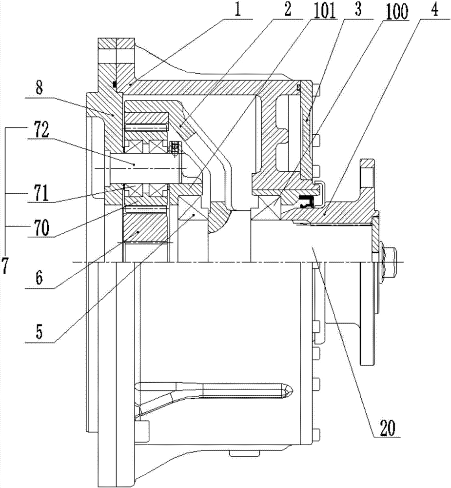 High-speed planetary reducer used for new energy automobiles