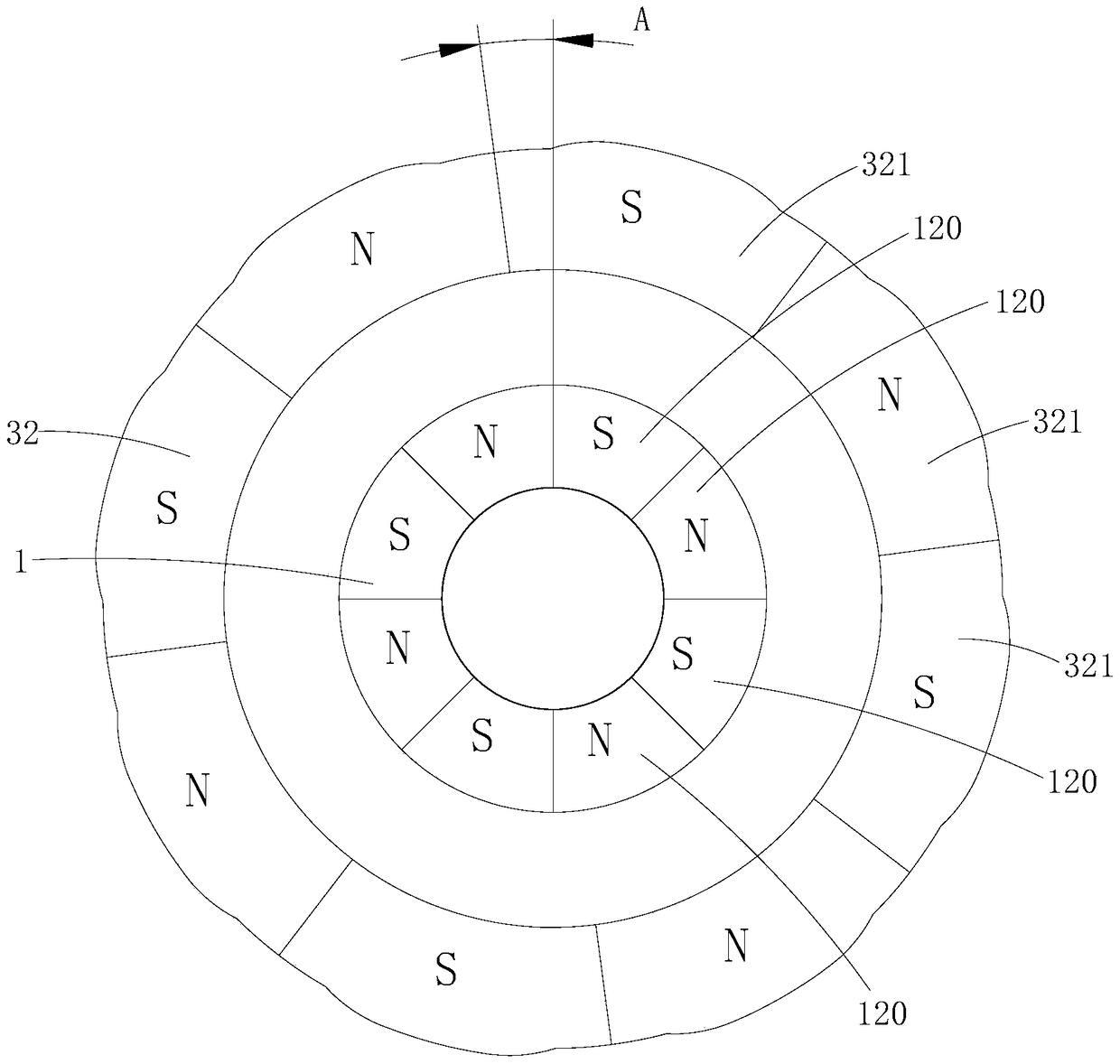 Motor magnetic ring, motor and washing machine