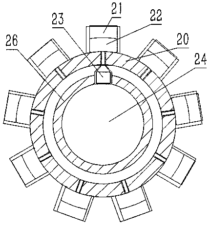 A device for automatically brushing grid pattern walls