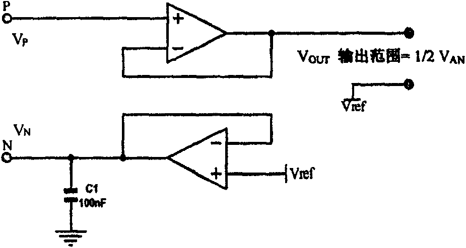 Prepositive differential amplifier and method for expanding its input range