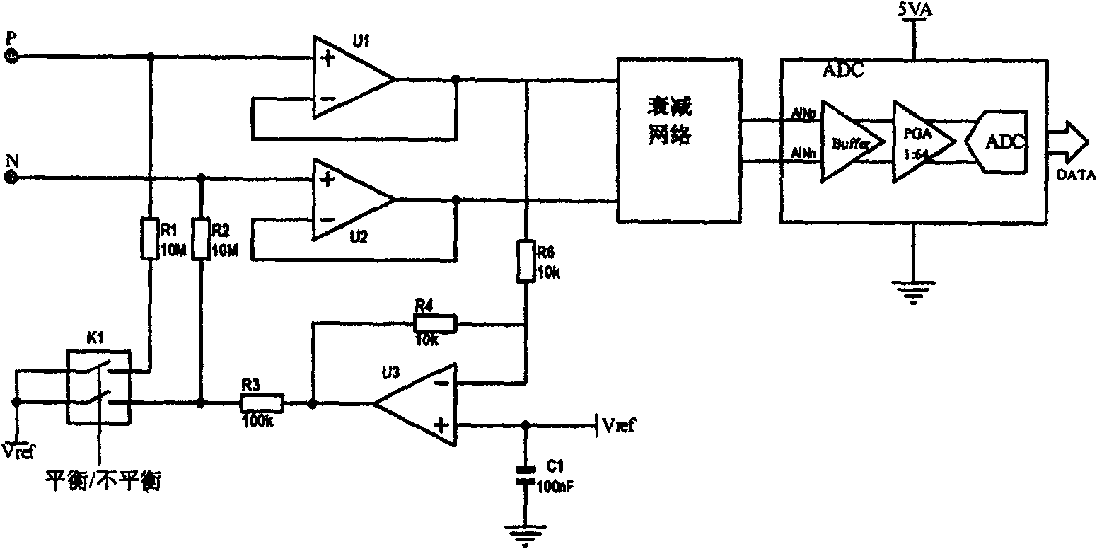 Prepositive differential amplifier and method for expanding its input range