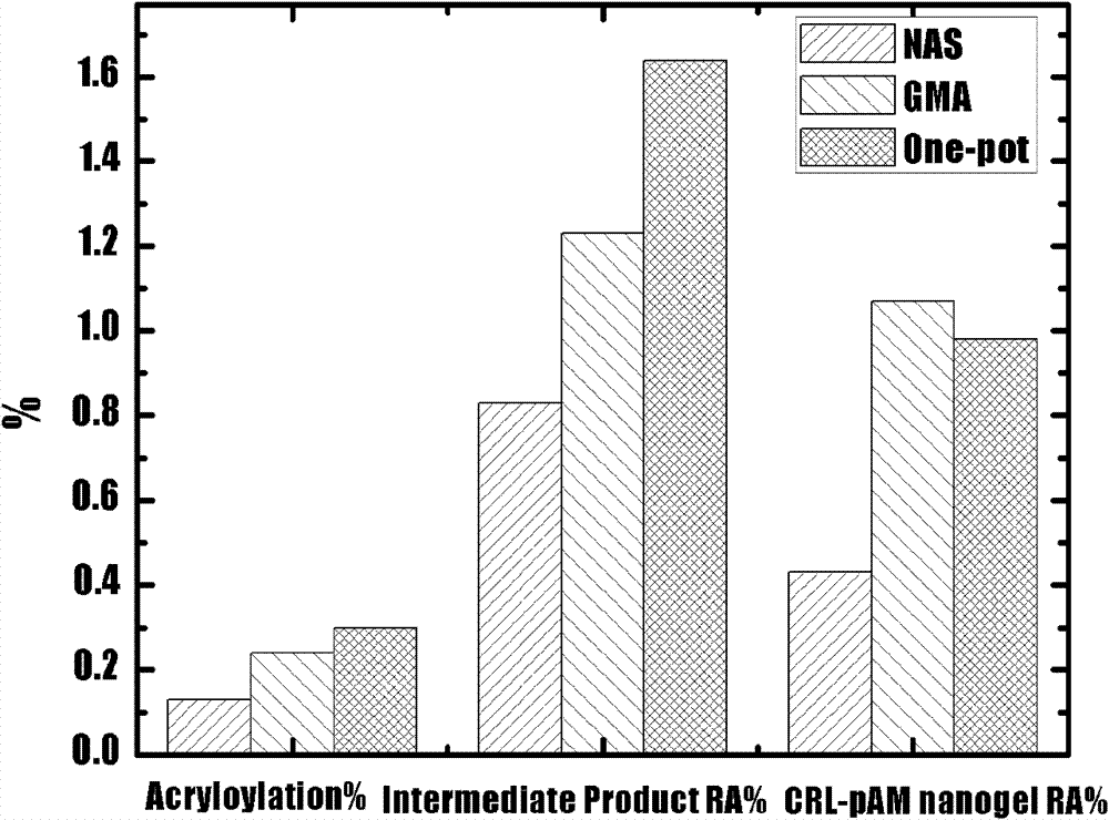 Lipase nano-sized polymer biocatalyst particle and preparation method thereof