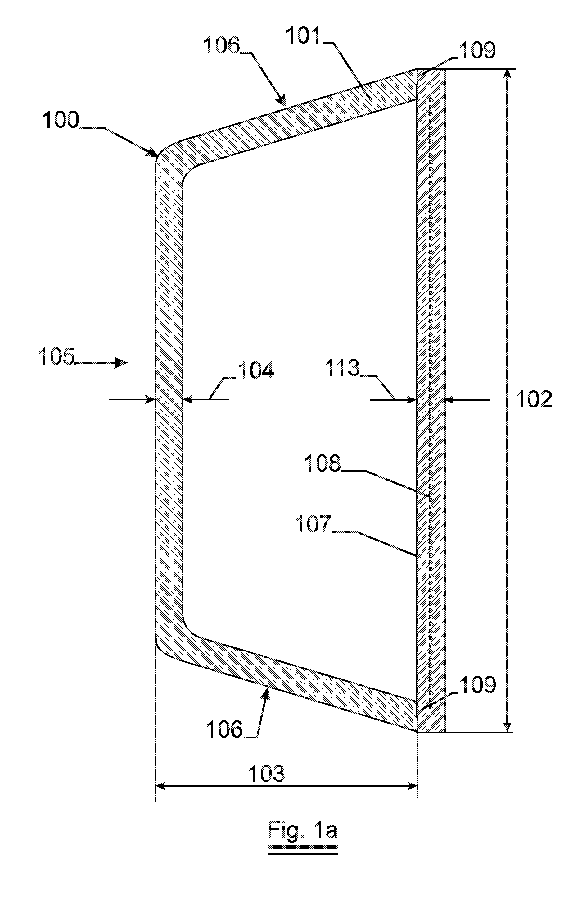 Impact Absorbing Device with Tape-Like Device Attached