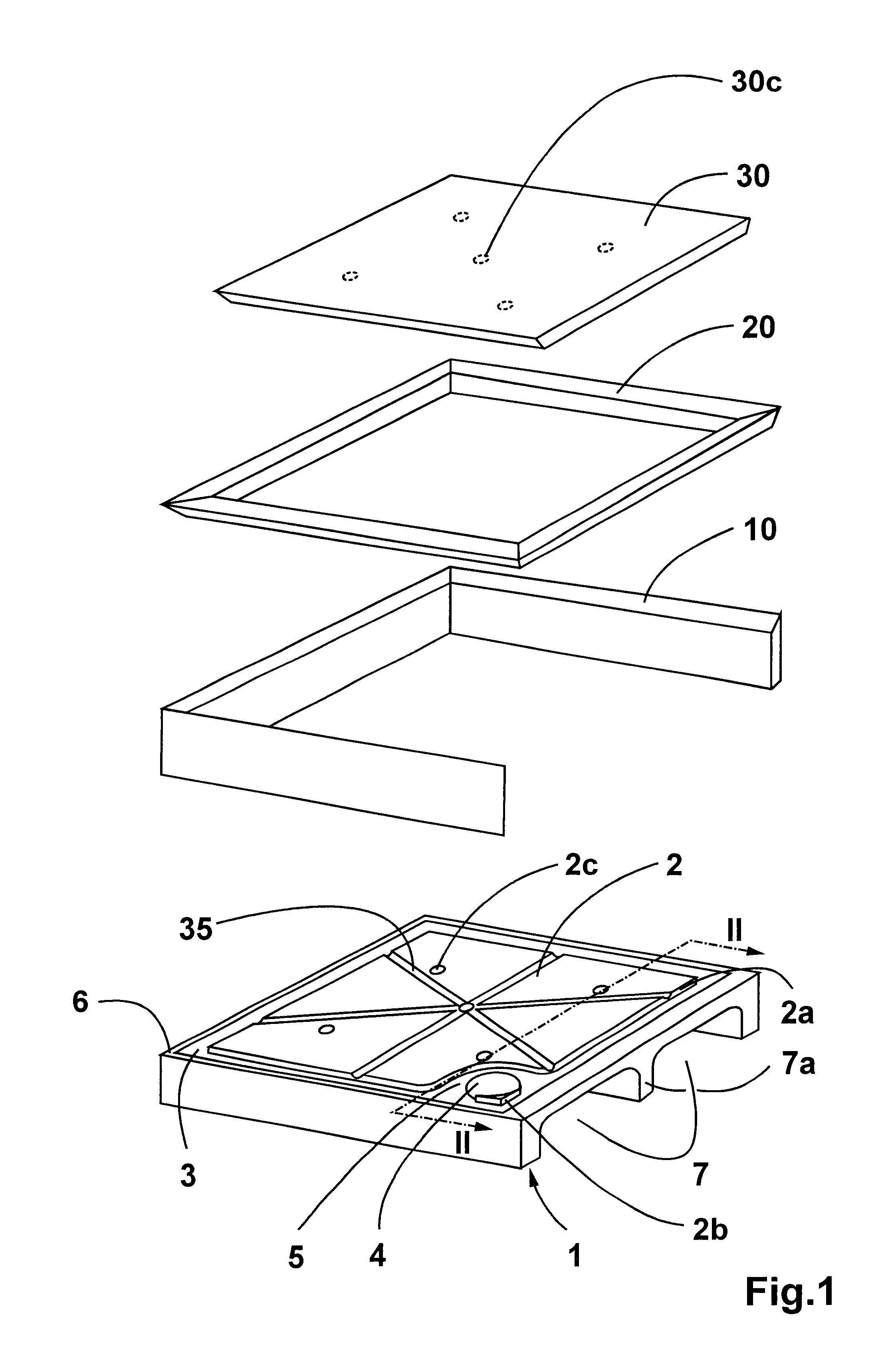 Supporting body for a shower tub