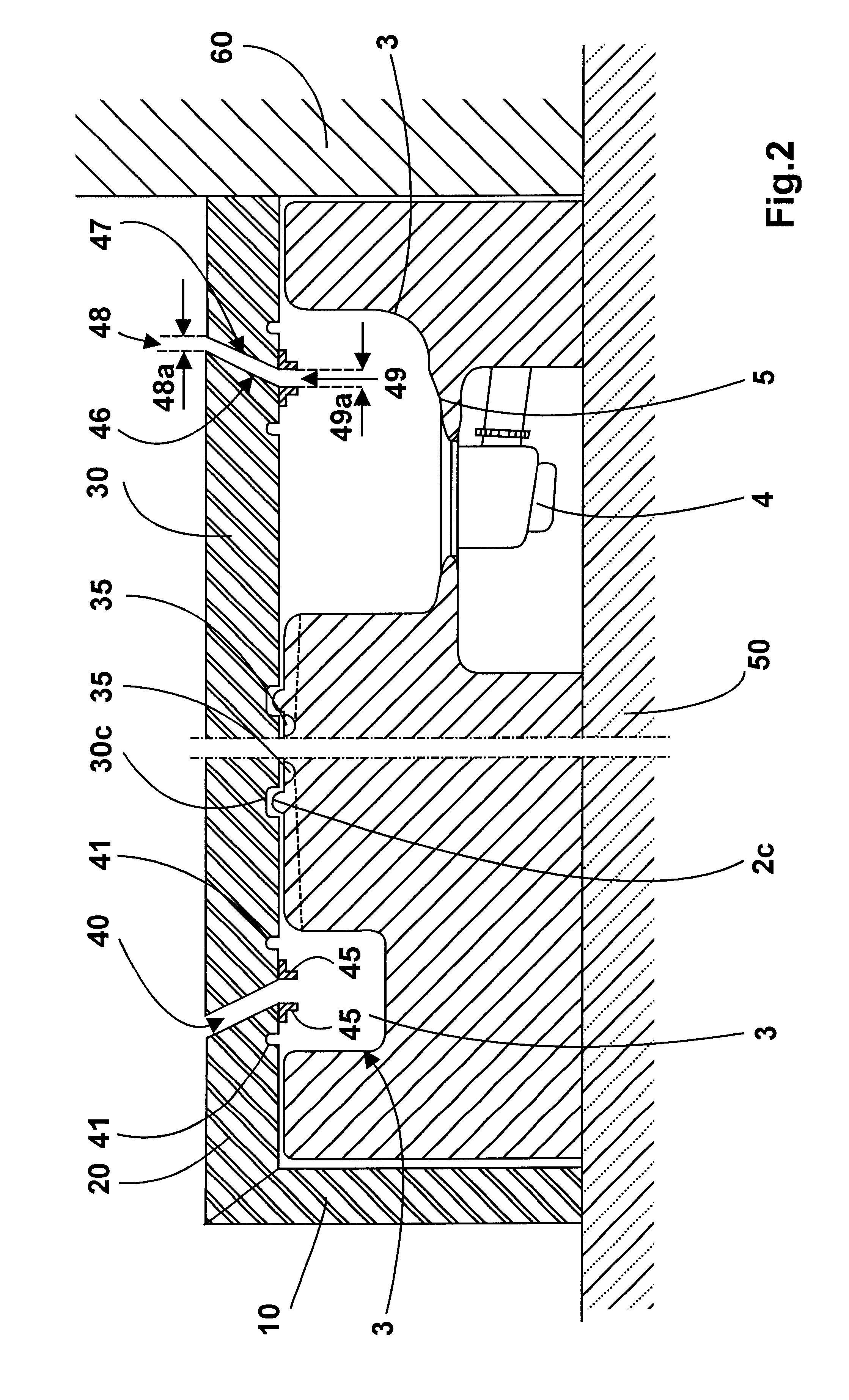 Supporting body for a shower tub