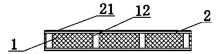 Interlayer type composite material wallboard