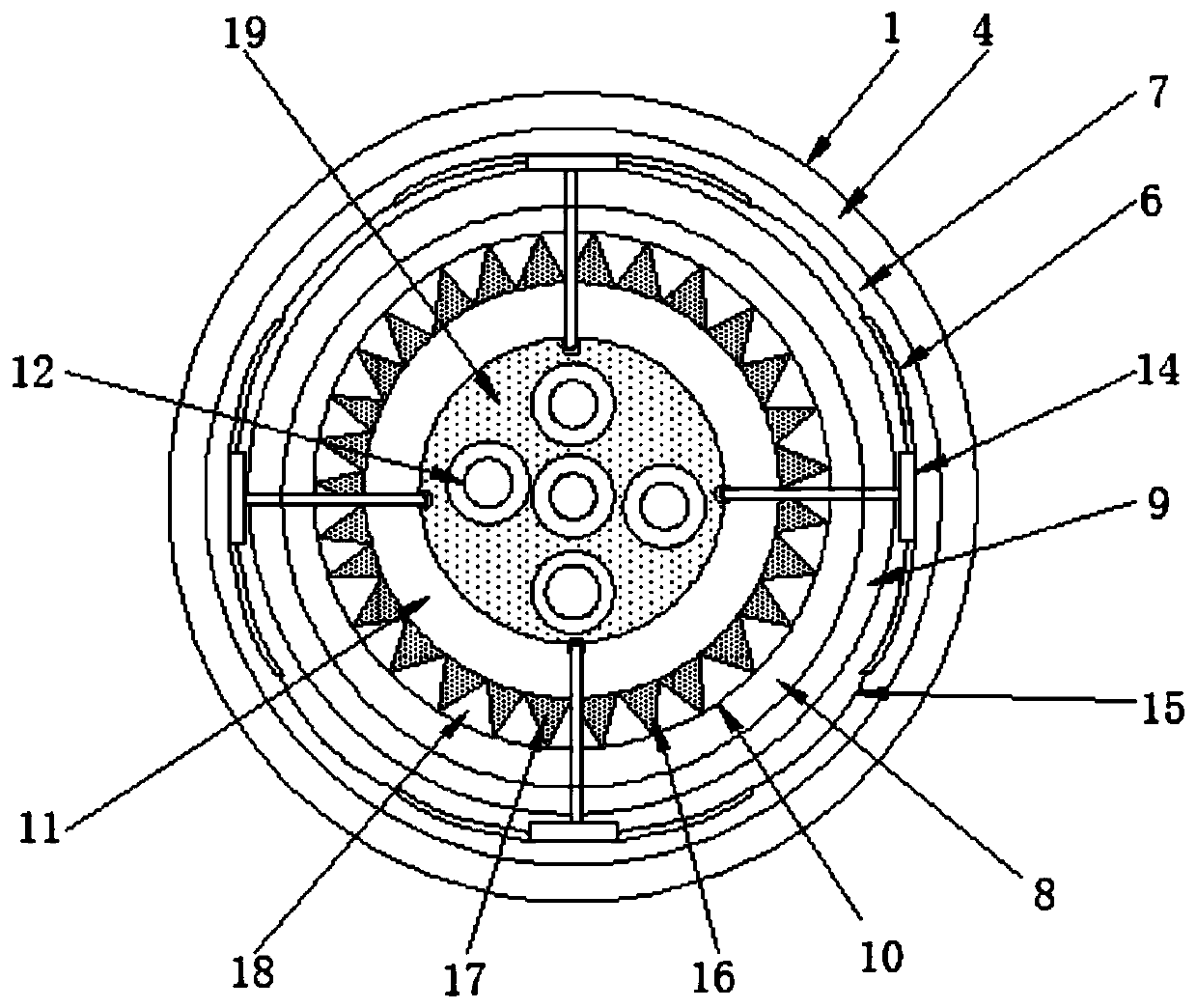 A corrosion-resistant insulated overhead cable