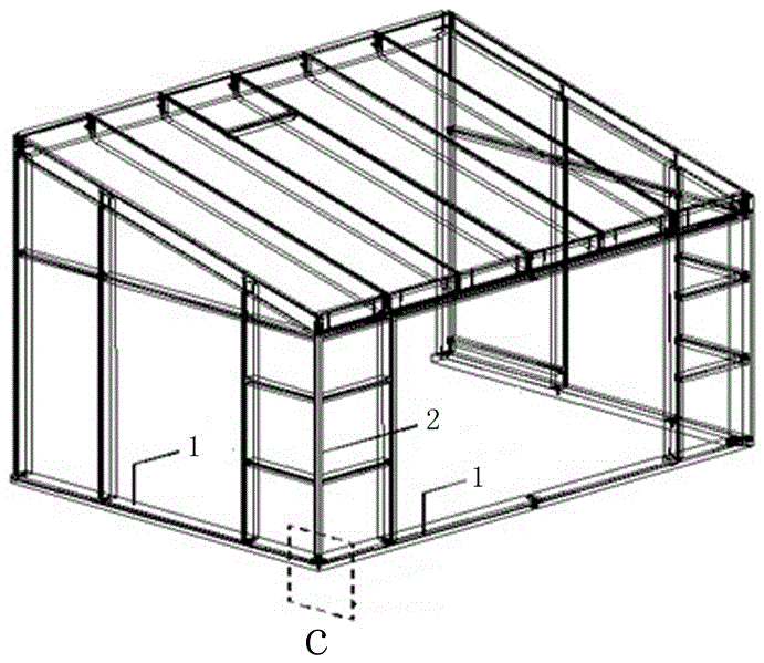 Frame connection structure of a sun room