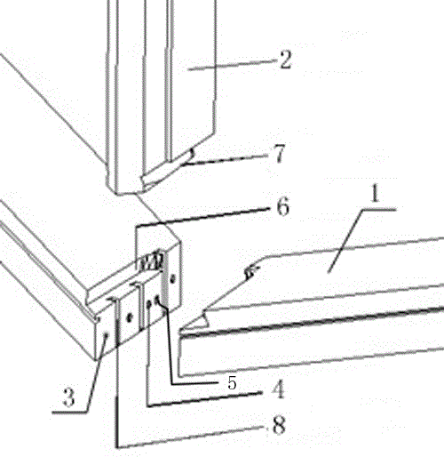 Frame connection structure of a sun room
