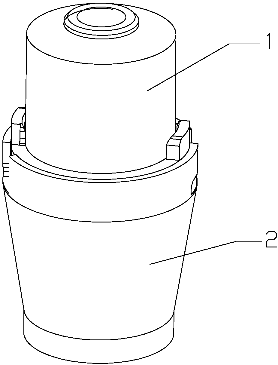 Pneumatic small-particle-size atomization spray head