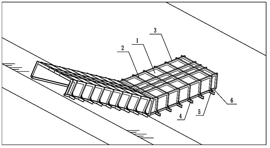 Maintenance method for large-scale channels without stopping water