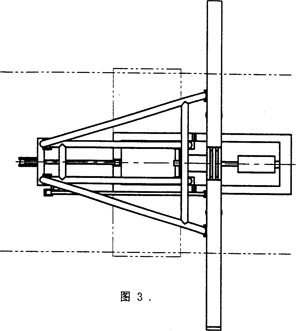 Double-wire powering trolleybus pantograph with damping spring barrel