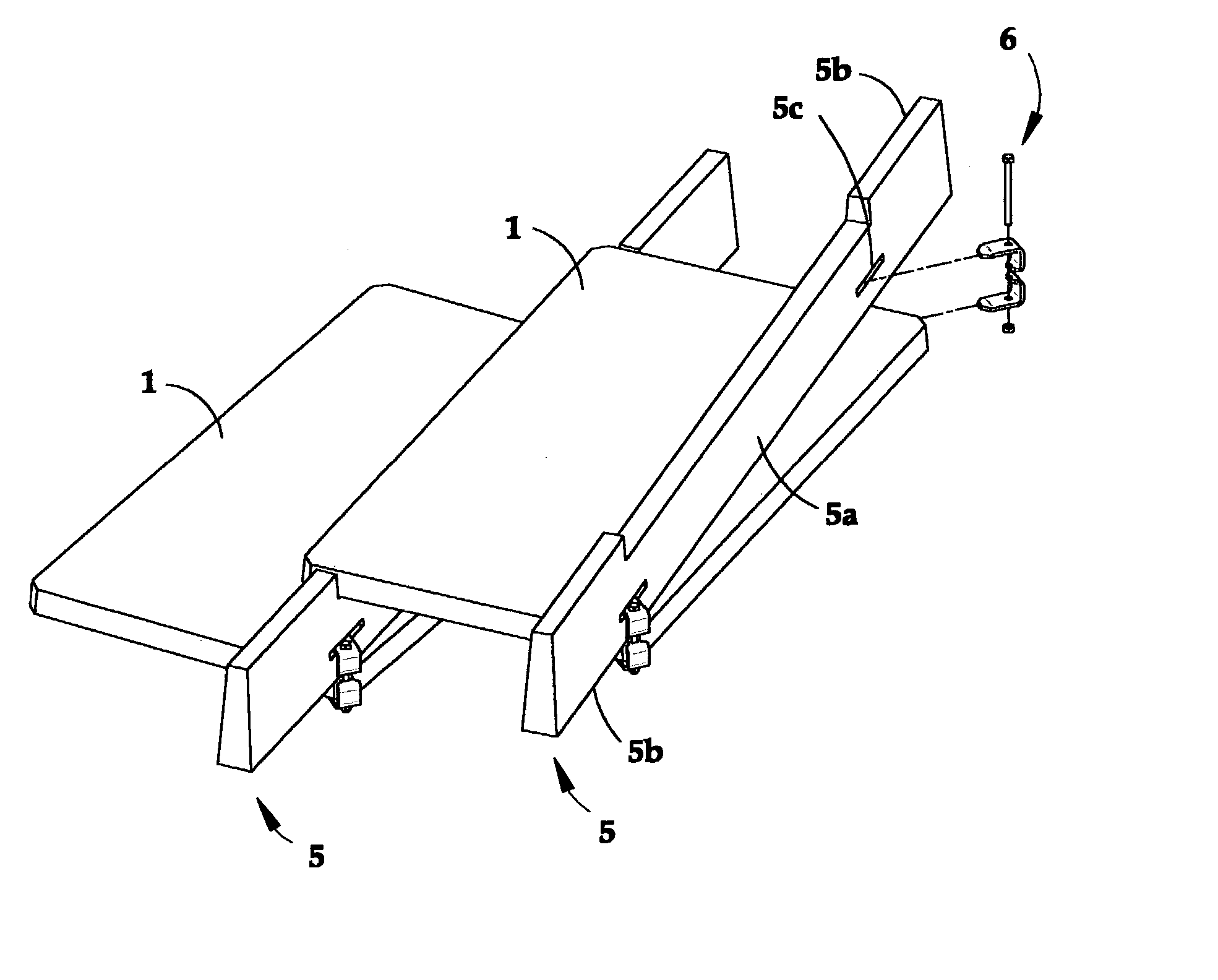 Adjustable and reversibly securable terrace stairs