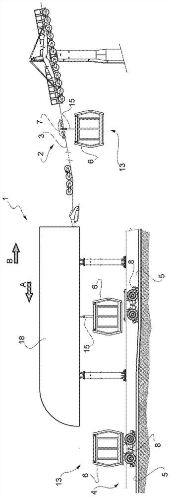 Hybrid cable/rail transportation system, transportation unit for such a transportation system and method for operating such transportation system