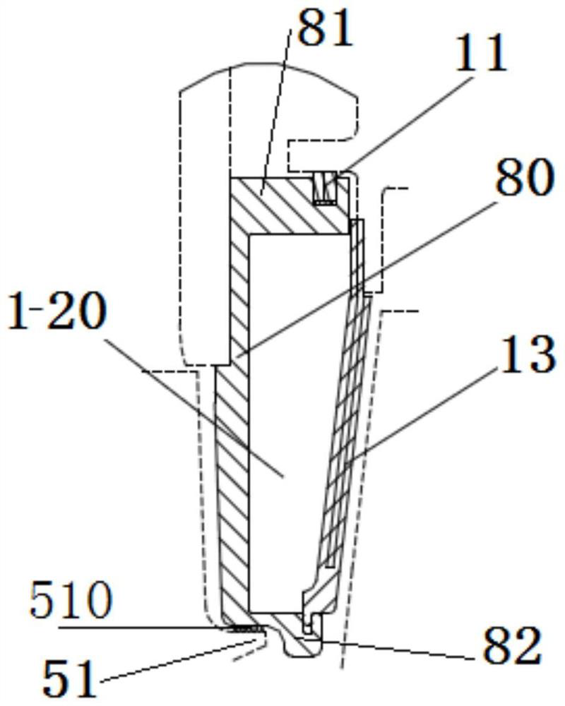 Interstage sealing device for gas compressor and turbine rotor of small gas turbine