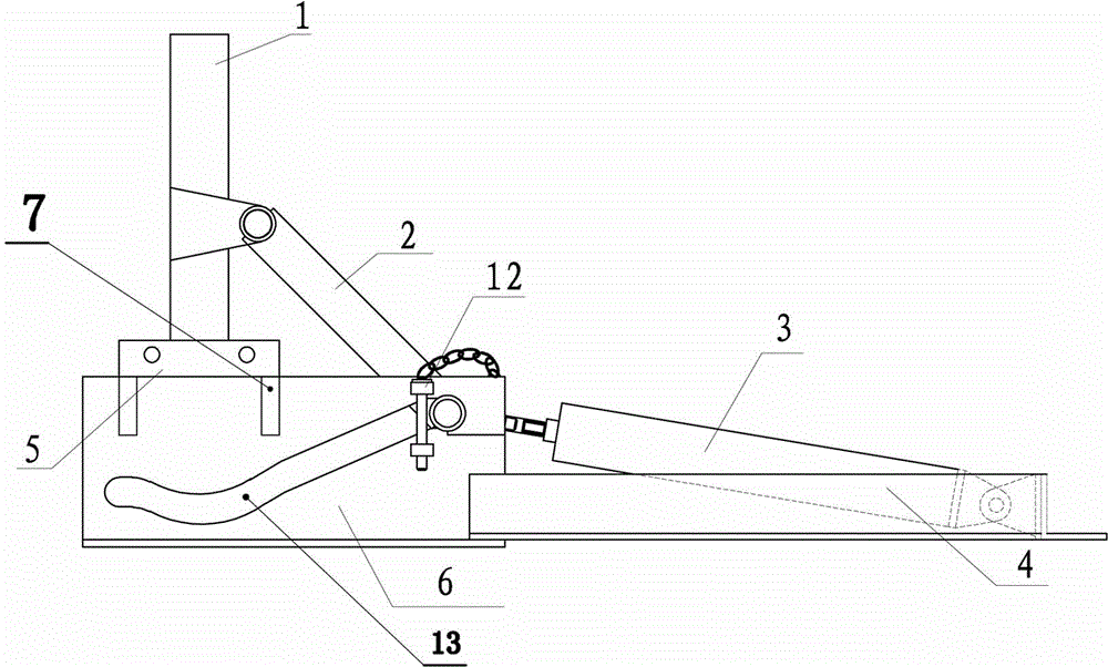 Pneumatic sliding plate type vehicle blocking device