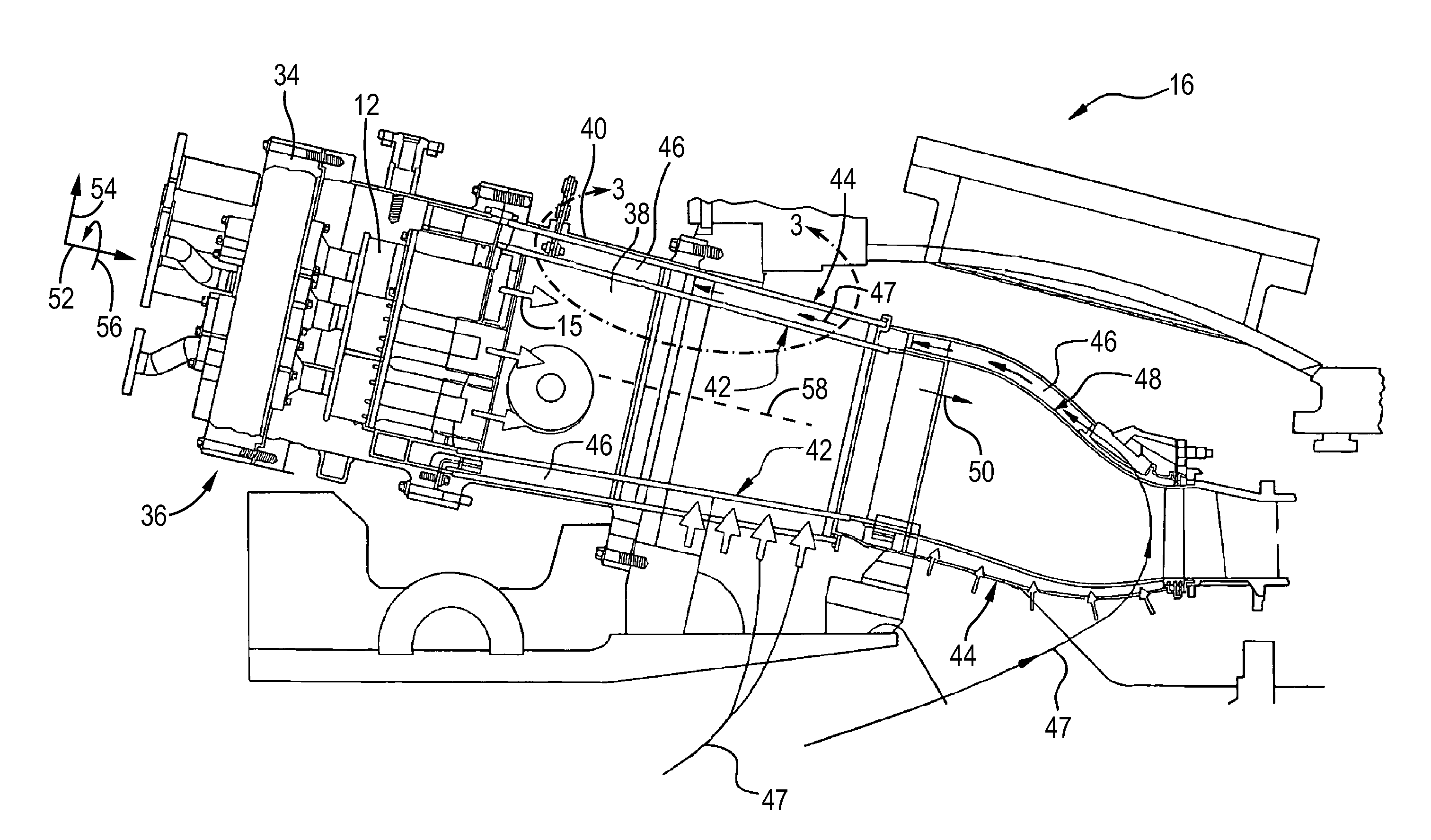 System and method for flow control in gas turbine engine