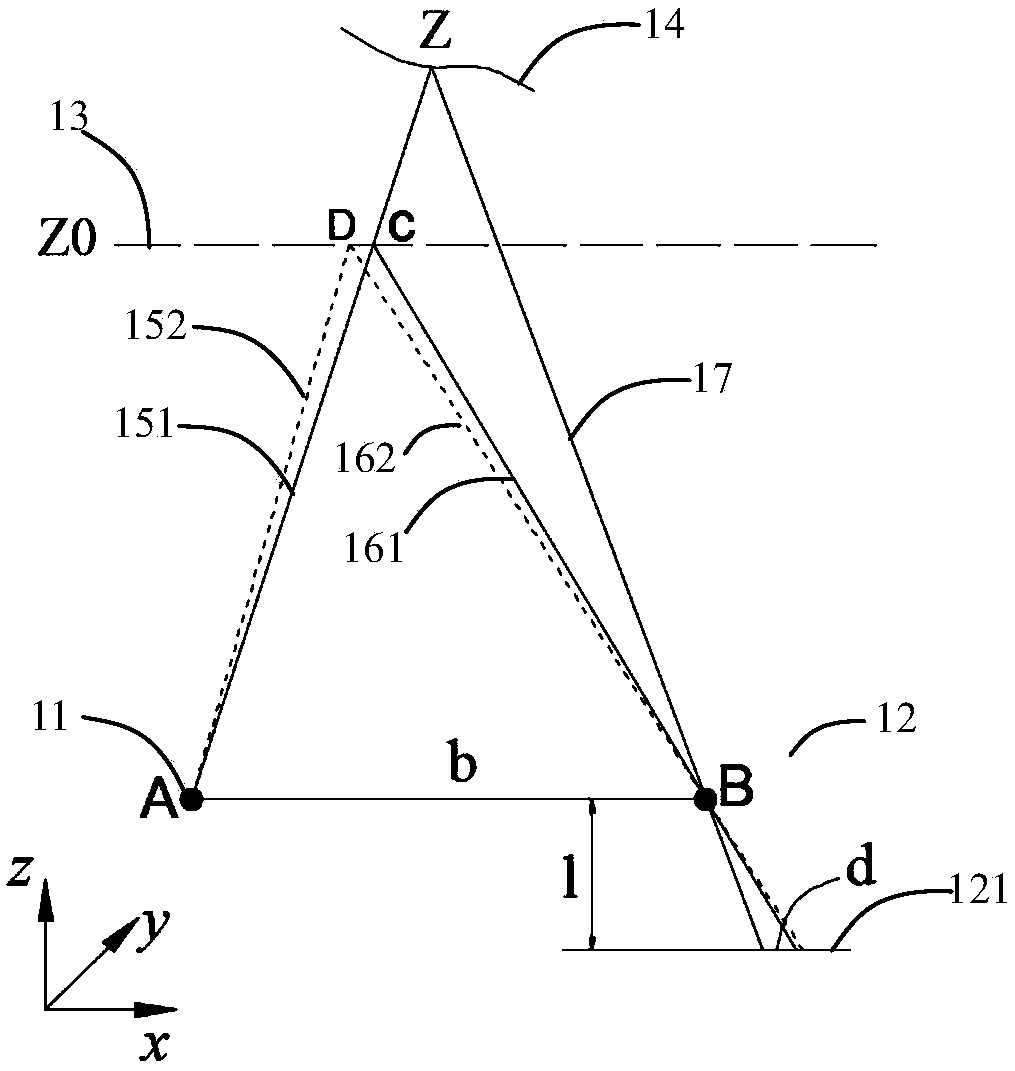 Depth imaging system and temperature error correction method thereof