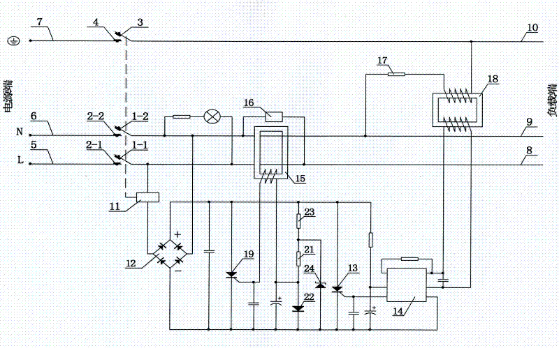 Electric leakage protection plug