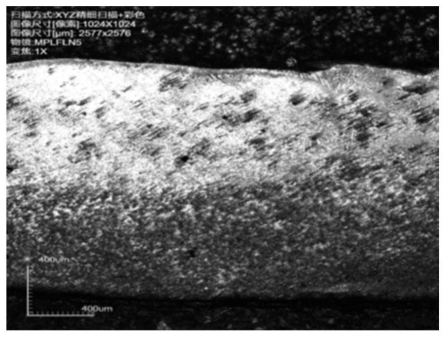 Inspection method of roller surface laser cladding repair layer