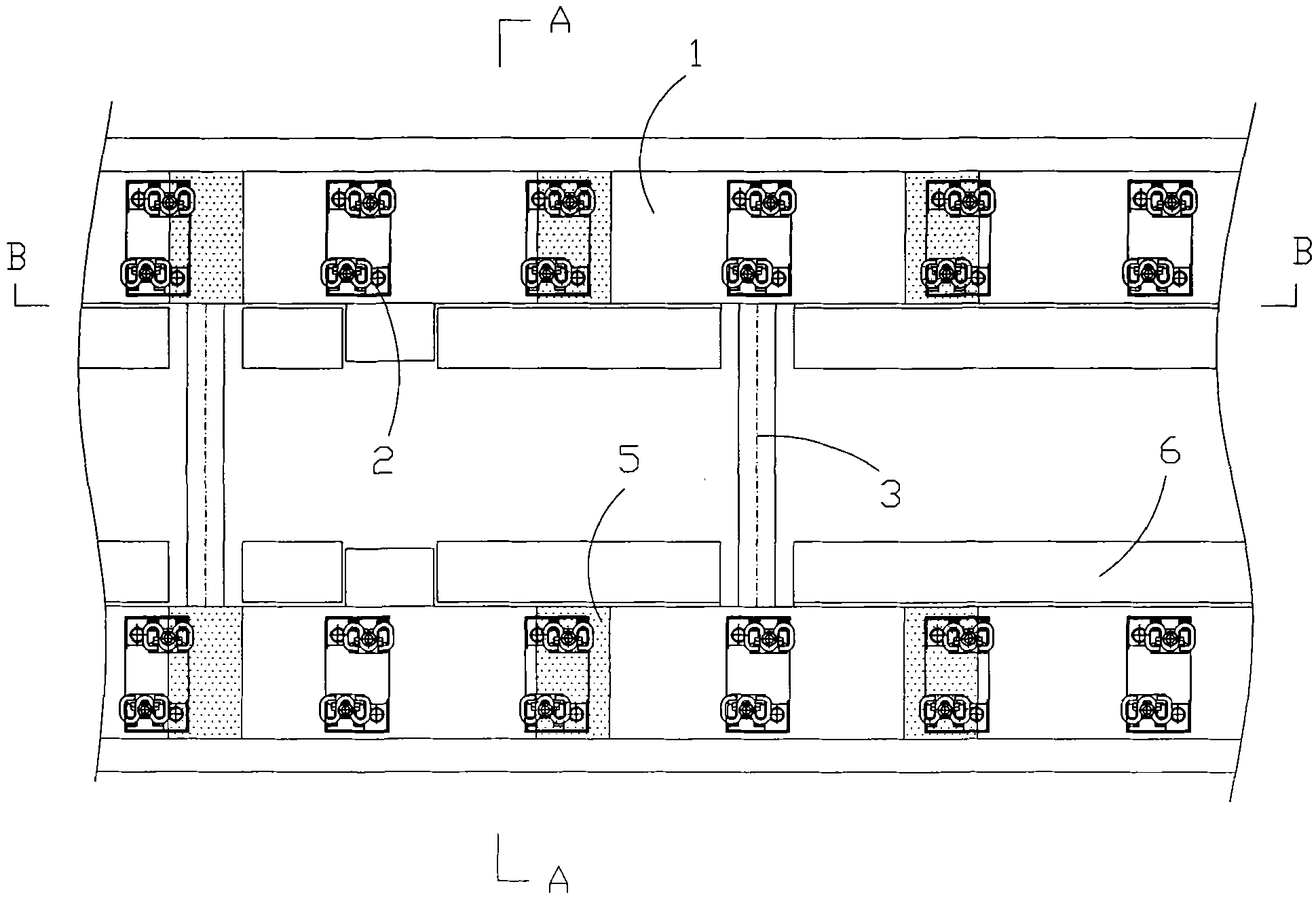 Construction method of ladder-shaped track in urban track traffic