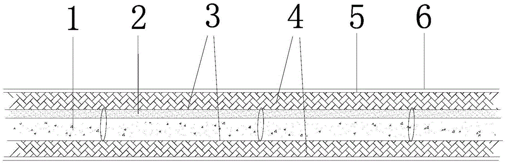 A heat-resistant and heat-absorbing protective structure applied in high-temperature blastholes