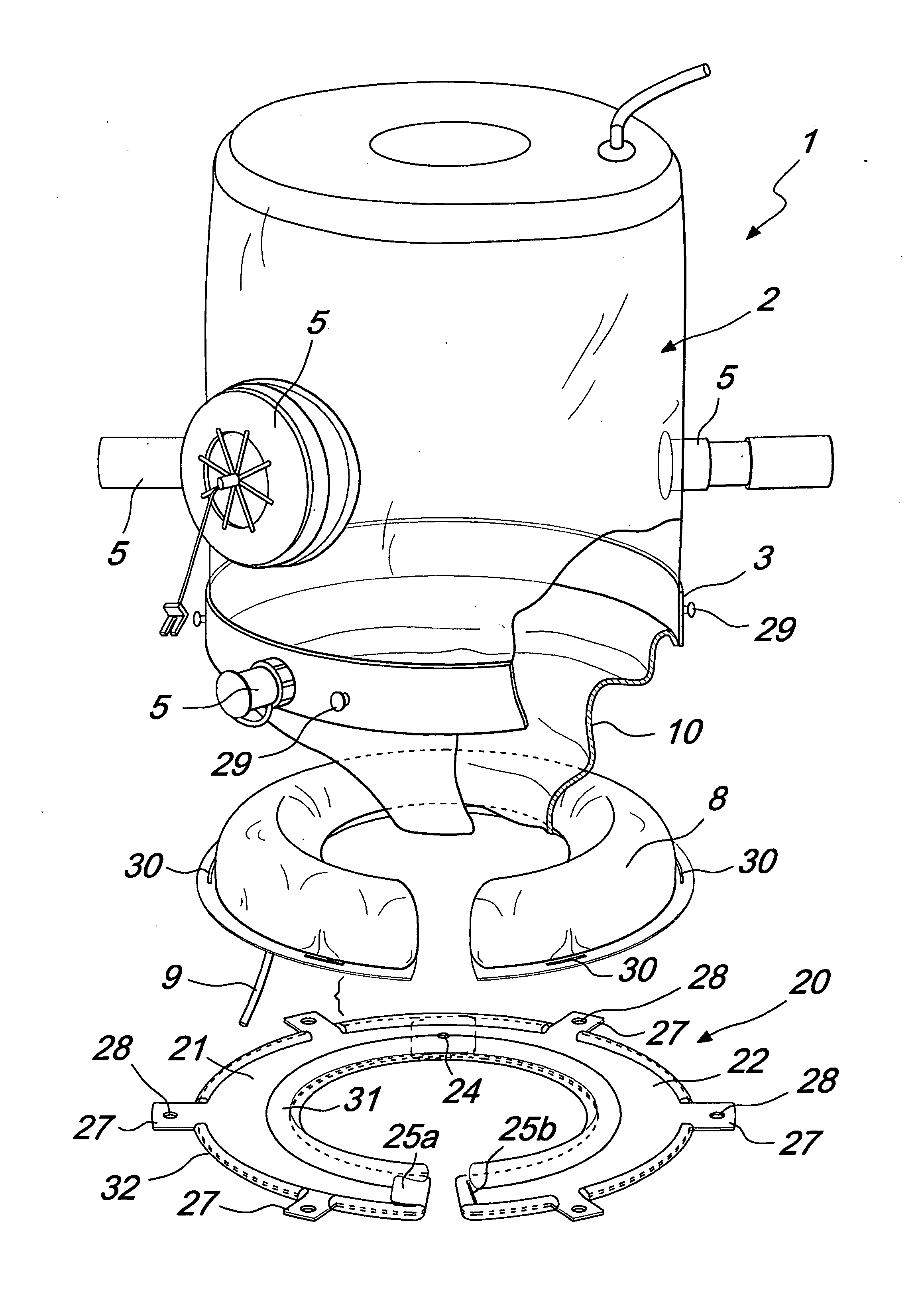 Hood for non-invasive ventilation of patients