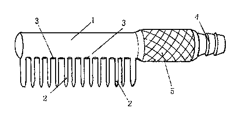 Comb with hair-flushing function