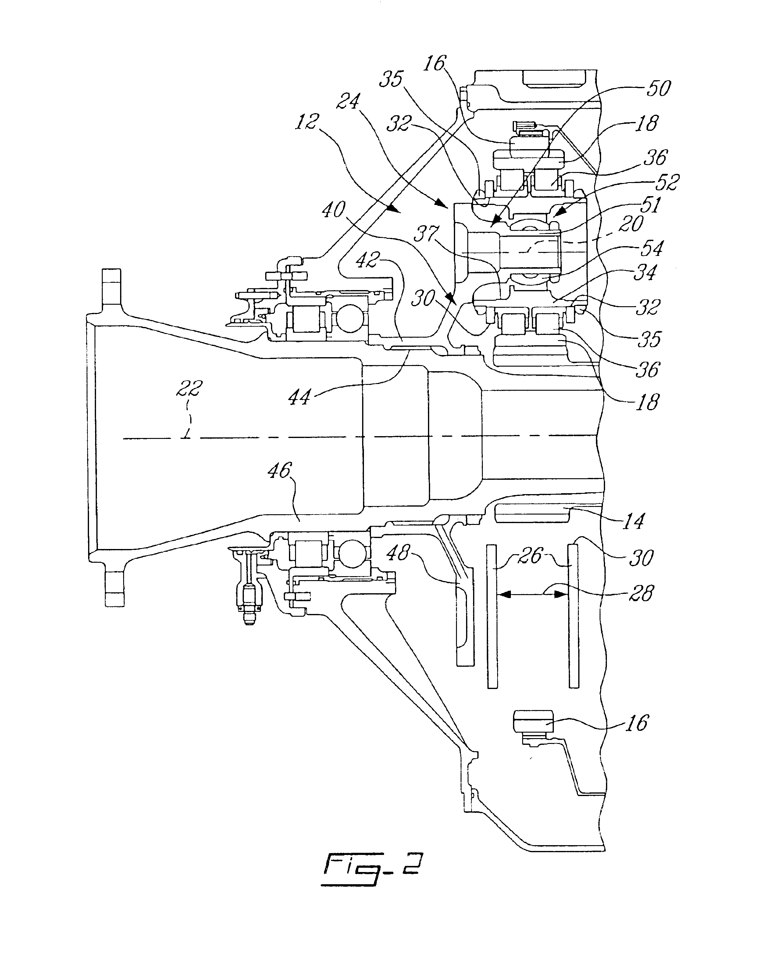 Compact epicyclic gear carrier