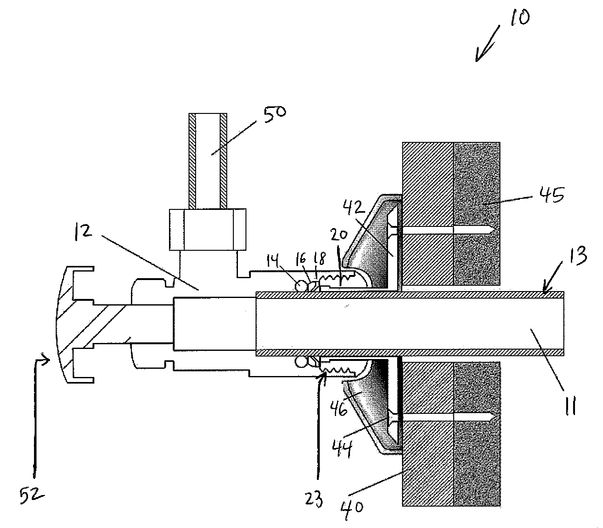 Push-Fit Valve With Integrated Mounting Assembly