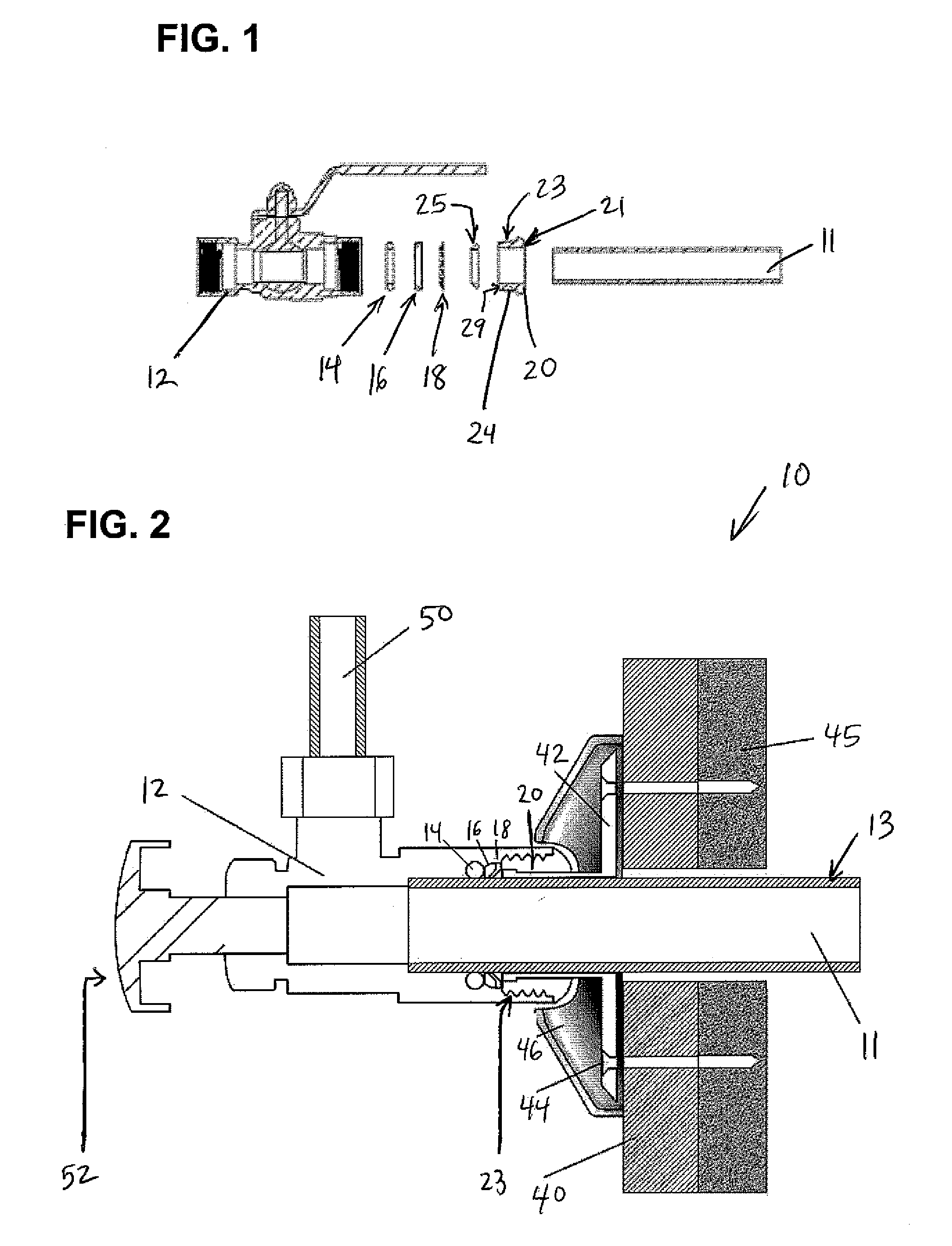 Push-Fit Valve With Integrated Mounting Assembly