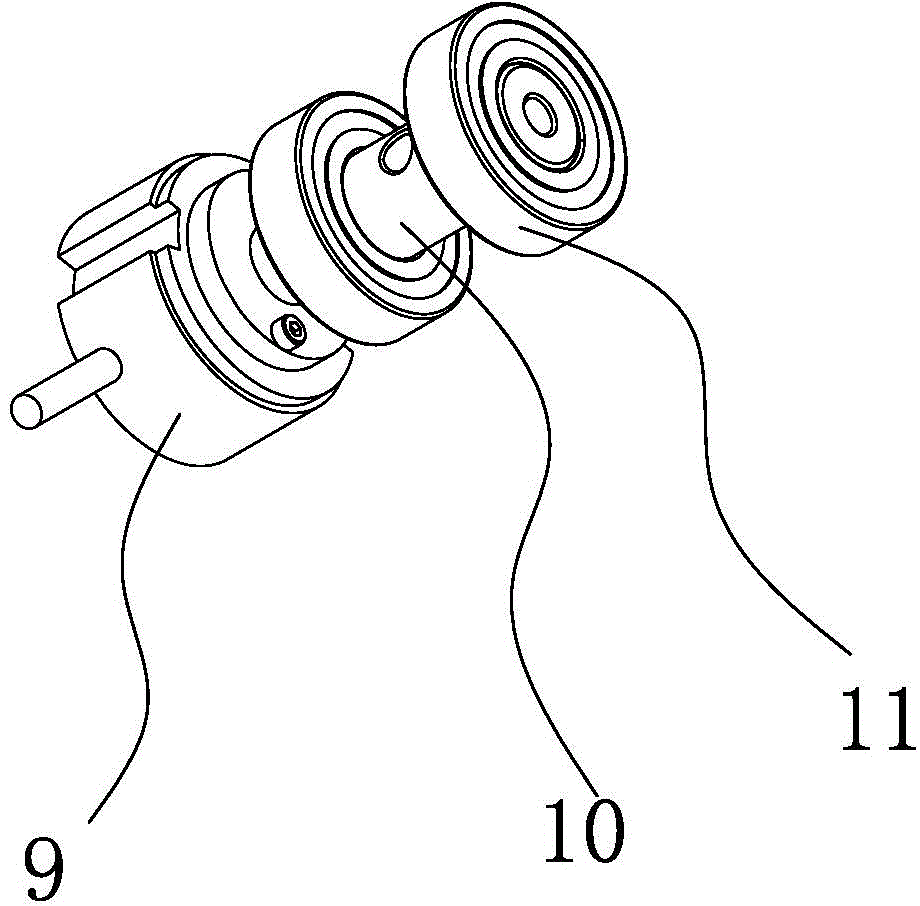 Six-connecting-rod teaching device of six-axis robot